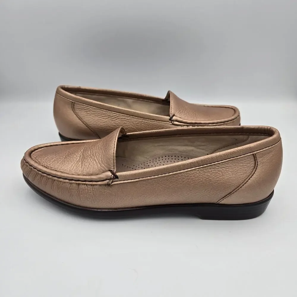 SAS Tripad Comfort Metallic Bronze Loafers – Size 8N